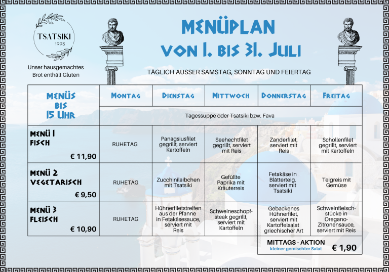 Menüplan