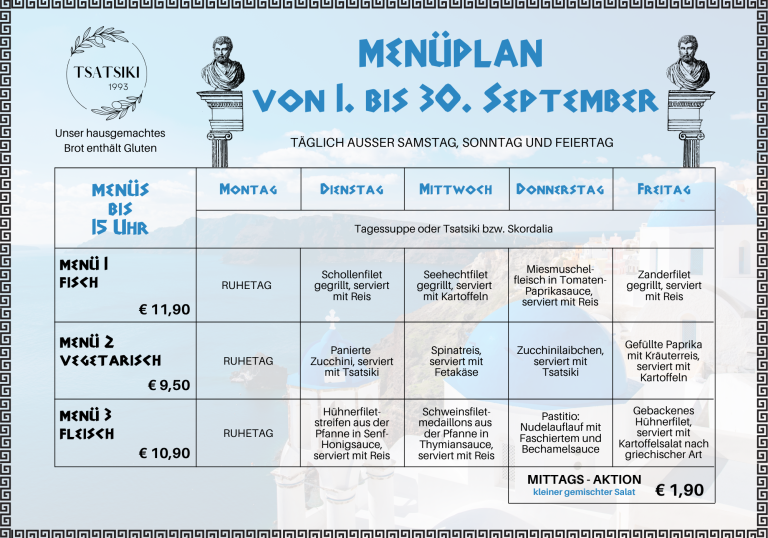 Menüplan
