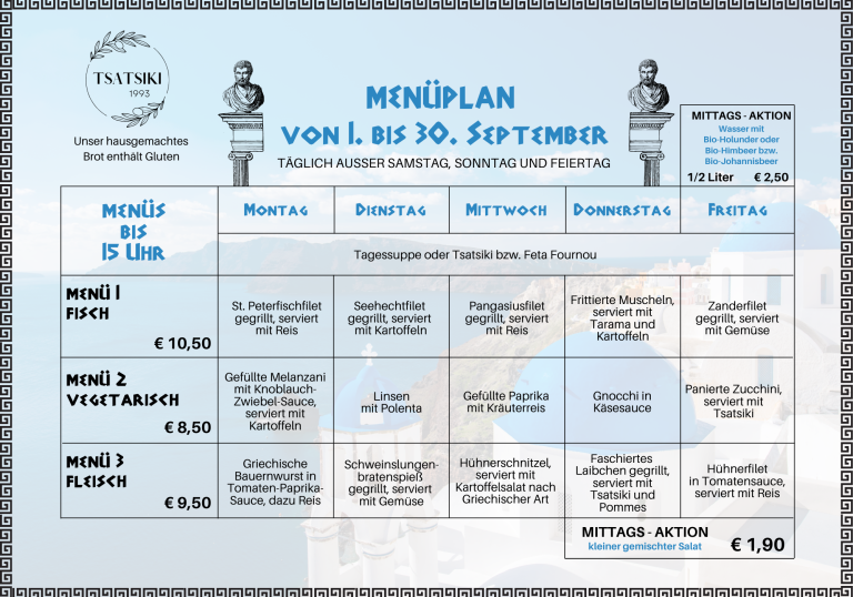 Menüplan