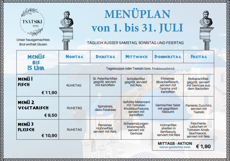 Menüplan